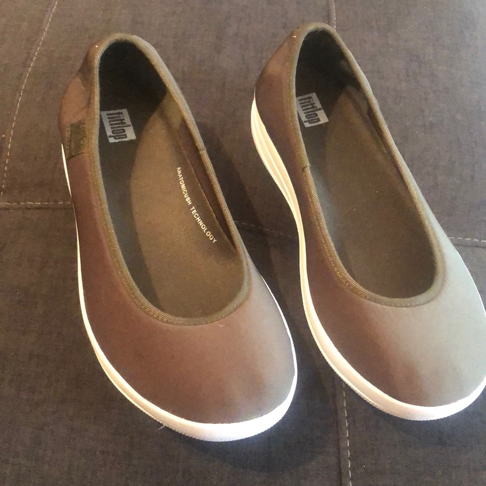 Fitflop Sneakers, Army Green, Size 8.5